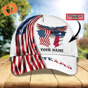 Custom With Name Texas Baseball Cap Hat, Christian Baseball Cap, Jesus Hat Trucker Classic Hats Gift