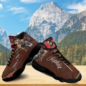 Custom Woman Warrior Of God Basketball Shoes, Jesus Lion Rose Running Shoes, Child Of God Sneaker Shoes Gift For Mom 1