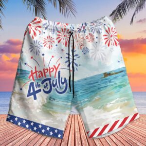 Custom Jesus America Beach Hawaiian Shirt - 4th of July Independence Day Gift for Men 3