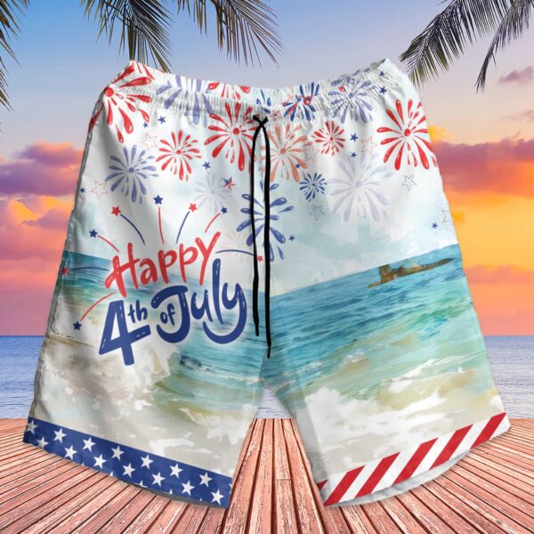 Custom Jesus America Beach Hawaiian Shirt – 4th of July Independence Day Gift for Men