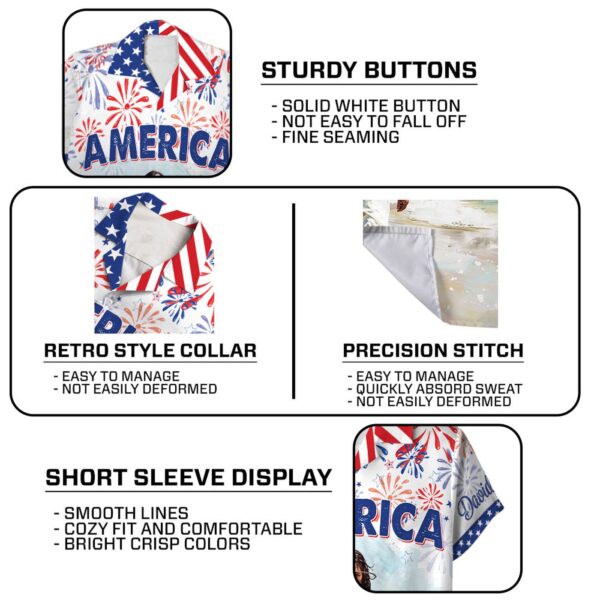 Custom Jesus America Beach Hawaiian Shirt – 4th of July Independence Day Gift for Men