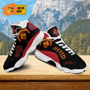 Customized Jesus Cross Art Basketball Shoes, Jesus Saves Running Shoes, Christian Unisex Shoes With Thick Sole