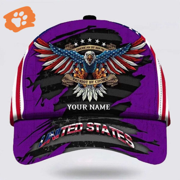 Eagle American By Birth Patriot By Choice Baseball Cap, Christian, Jesus Hat Trucker Classic Hats Gift