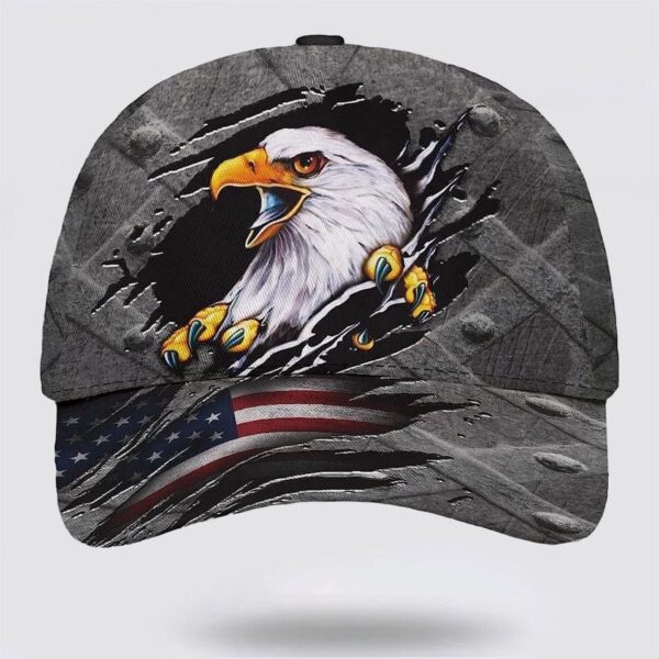 Eagle American Flag Baseball Cap, Christian, Jesus Hat Trucker Classic Hats Gift