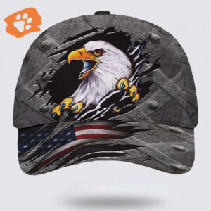 Eagle American Flag Baseball Cap, Christian, Jesus Hat Trucker Classic Hats Gift