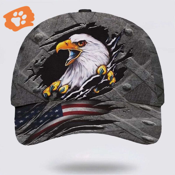 Eagle American Flag Baseball Cap, Christian, Jesus Hat Trucker Classic Hats Gift