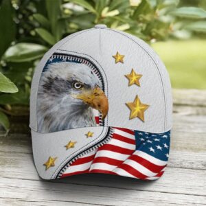 Eagle And US Flag Baseball Cap, Christian, Jesus Hat Trucker Classic Hats Gift 1
