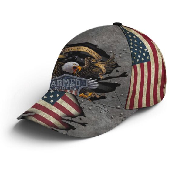 Eagle Armed Force US Flag Baseball Cap, Christian, Jesus Hat Trucker Classic Hats Gift
