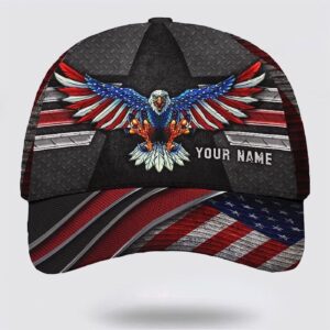 Eagle Custom Name Baseball Cap, Christian, Jesus Hat Trucker Classic Hats Gift 3