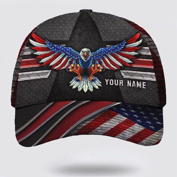 Eagle Custom Name Baseball Cap, Christian, Jesus Hat Trucker Classic Hats Gift