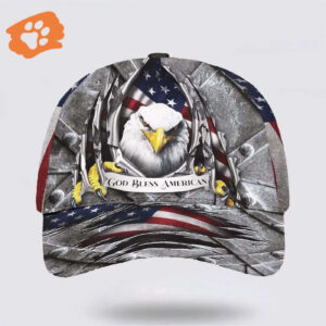 Eagle God Bless America Baseball Cap, Christian, Jesus Hat Trucker Classic Hats Gift
