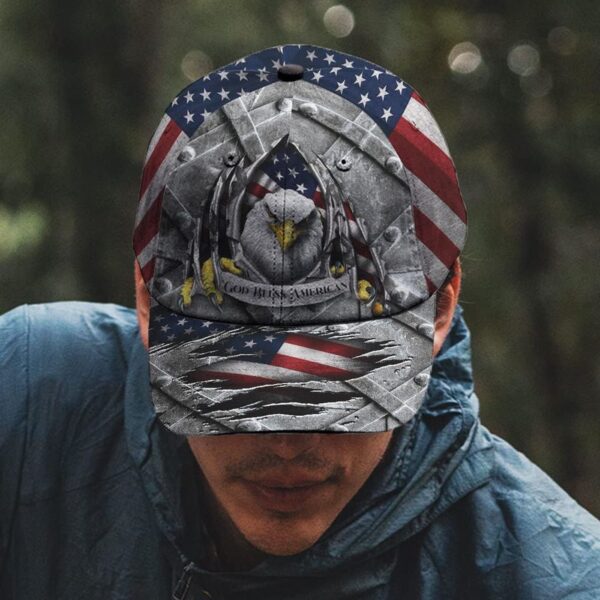 Eagle God Bless America Baseball Cap, Christian, Jesus Hat Trucker Classic Hats Gift