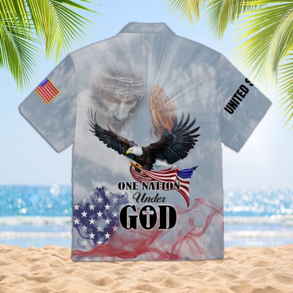 Eagle Patriot One Nation Under God Christian Jesus Hawaiian Shirt HW1652 – Shop Now!