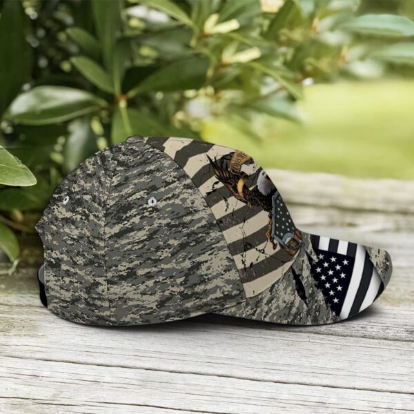 Eagle Veteran US Flag Camo Pattern Baseball Cap, Christian, Jesus Hat Trucker Classic Hats Gift