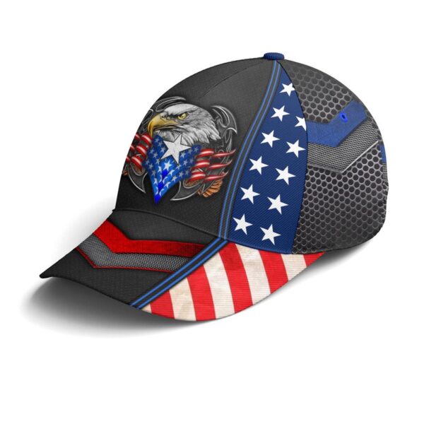 Eagles America US Flag Metallic Baseball Cap, Christian, Jesus Hat Trucker Classic Hats Gift