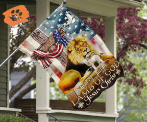 Easter Flag Lion Of Judah Lamb Of God Jesus American Patriotic Easter Gift For Adults