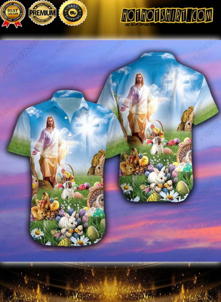 Get into the Easter spirit with our Blessed Jesus Hawaiian Shirt! Get into the Easter spirit with our Blessed Jesus Hawaiian Shirt!