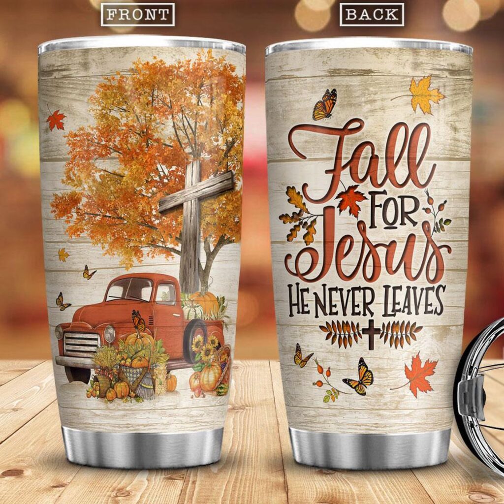 Faith Fall For Jesus Stainless Steel Tumbler – Jesus Lover Men Women Faith Fall For Jesus Stainless Steel Tumbler – Jesus Lover Men Women