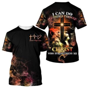Faith Hope Love All Over Print 3D T-Shirt: Christian Gift Jesus Shirt 1