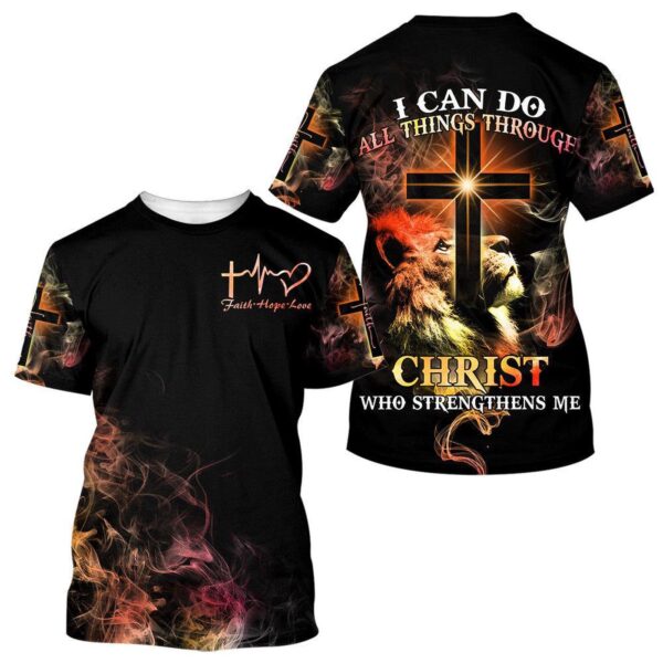 Faith Hope Love All Over Print 3D T-Shirt: Christian Gift Jesus Shirt