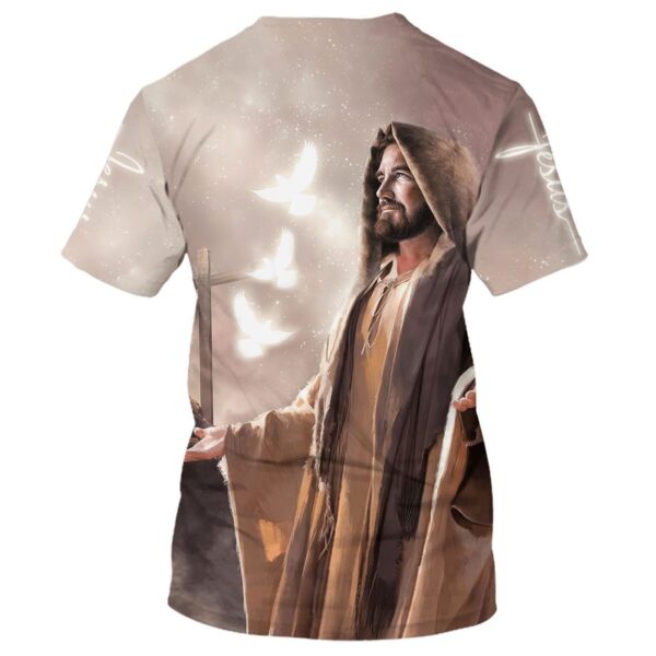 Faith Hope Loves Jesus 3D T-Shirt: Gift For Christians Jesus Shirt