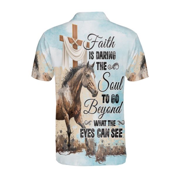 Faith-Inspired Jesus and Horse Polo Shirt – Perfect Gift for Jesus and Horse Lovers Men and Women Sizes S-5XL