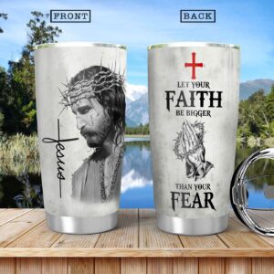 Faith Jesus Stainless Steel Tumbler - Jesus Lover Men Women