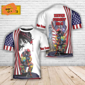 Custom Firefighter 911 Day 3D Polo & Jesus American Flag Shirt - Patriot Remembrance