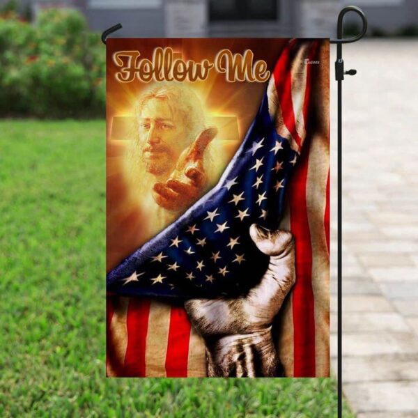 Christian American Jesus Hand Flag – Outdoor House & Garden Banner
