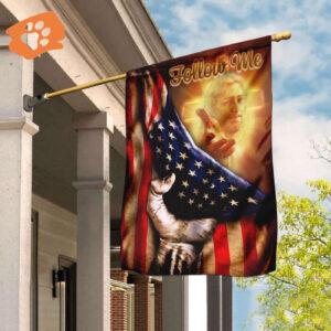 Christian American Jesus Hand Flag - Outdoor House & Garden Banner