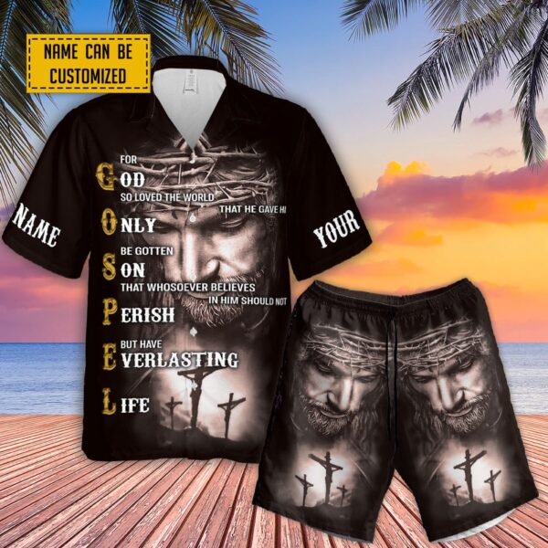 Everlasting Life Jesus Polo Shirt for Men and Women – Gift for Jesus Lovers Jesus and Cross Design S-5XL