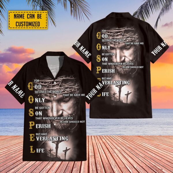 Everlasting Life Jesus Polo Shirt for Men and Women – Gift for Jesus Lovers Jesus and Cross Design S-5XL