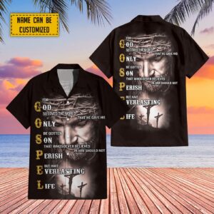 Everlasting Life Jesus Polo Shirt for Men and Women - Gift for Jesus Lovers Jesus and Cross Design S-5XL 3