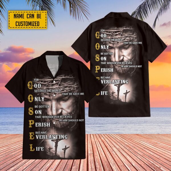 Everlasting Life Jesus Polo Shirt for Men and Women – Gift for Jesus Lovers Jesus and Cross Design S-5XL