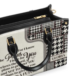 Jeremiah 29:11 Personalized Leather Handbag Custom Handle HIHN274A 1