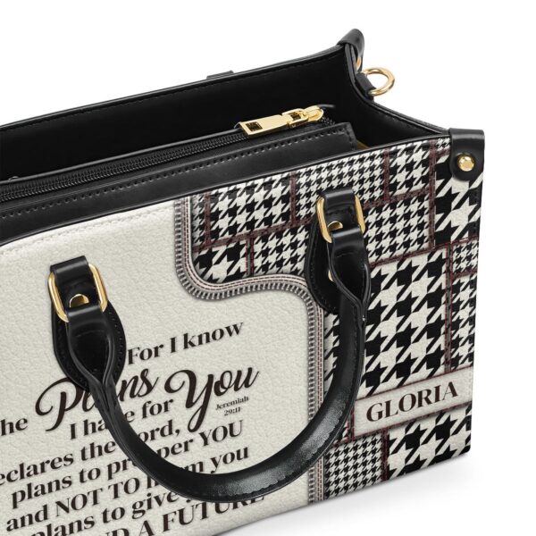 Jeremiah 29:11 Personalized Leather Handbag Custom Handle HIHN274A