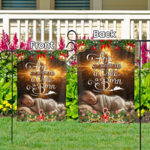 Jesus Christmas Flag & Christ Cross House Flag: Festive Yard Decor & Christmas Gift 1