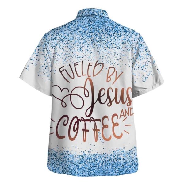 Fueled By Jesus And Coffee Men s Christian Hawaiian Shirt – Perfect Gift For Jesus Lover