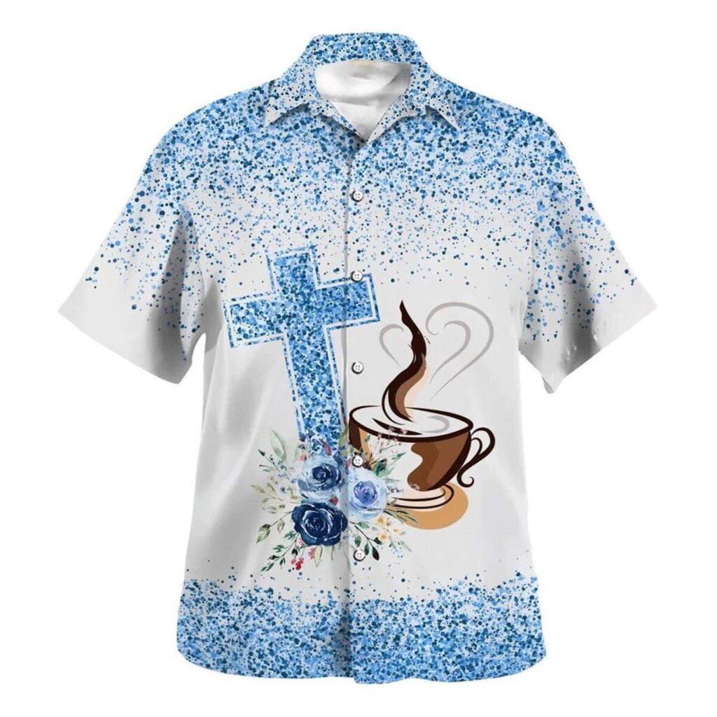 Fueled By Jesus And Coffee Men s Christian Hawaiian Shirt – Perfect Gift For Jesus Lover Fueled By Jesus And Coffee Men s Christian Hawaiian Shirt – Perfect Gift For Jesus Lover
