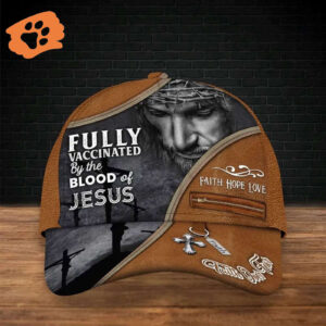 Fully Vaccinated By The Blood Of Jesus 3D Full Print Baseball Cap Hat Trucker Classic Hats Gift