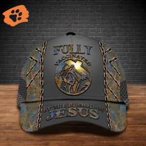 Fully Vaccinated By The Blood Of Jesus Cap Warrior Of Christ Baseball Cap Hat  Trucker Classic Hats Gift