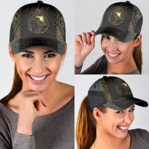 Fully Vaccinated By The Blood Of Jesus Classic Cap, Jesus All Over Print Baseball Cap Hat 1