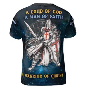 Galaxy Knight Templar Jesus Is My Savior A Man Of Faith Men's T-Shirt S-5XL 1