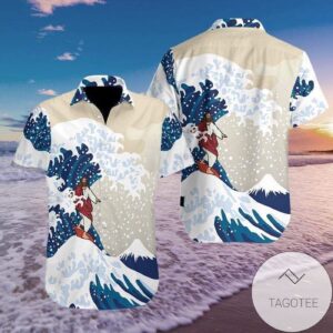 Hawaiian Aloha Shirt Set: Jesus Surfing 809l for Men Women Kids