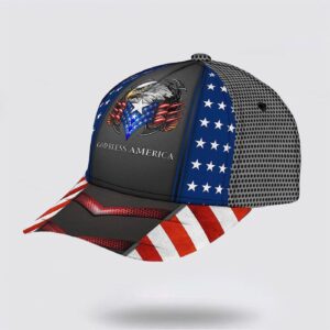 God Bless America Bald Eagle Baseball Caps, Christian Baseball Cap, Jesus Hat Trucker Classic Hats Gift 3