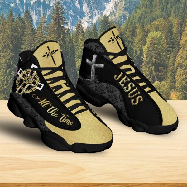 God Is Good All The Time Basketball Shoes, Jesus Cross Thorn Running Shoes, Sneaker Christian Gift Mom