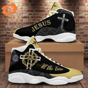 God Is Good All The Time Basketball Shoes, Jesus Cross Thorn Running Shoes, Sneaker Christian Gift Mom