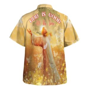 Men s God Is Good Hawaiian Shirt - Jesus Christ Open Arms - Christian Gift 1