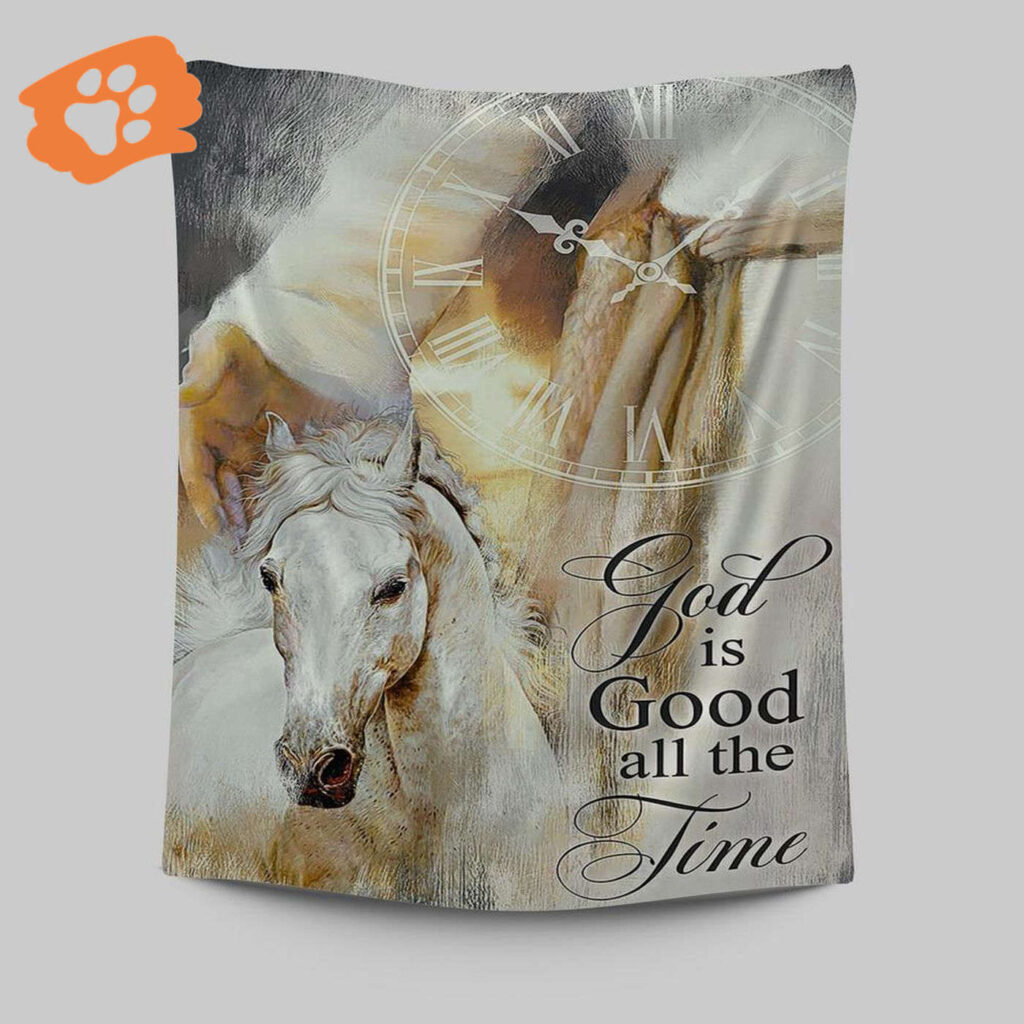 God Is Good All The Time Tapestry – Horse Jesus Hand Art – Christian Bible Verse Wall Decor God Is Good All The Time Tapestry – Horse Jesus Hand Art – Christian Bible Verse Wall Decor