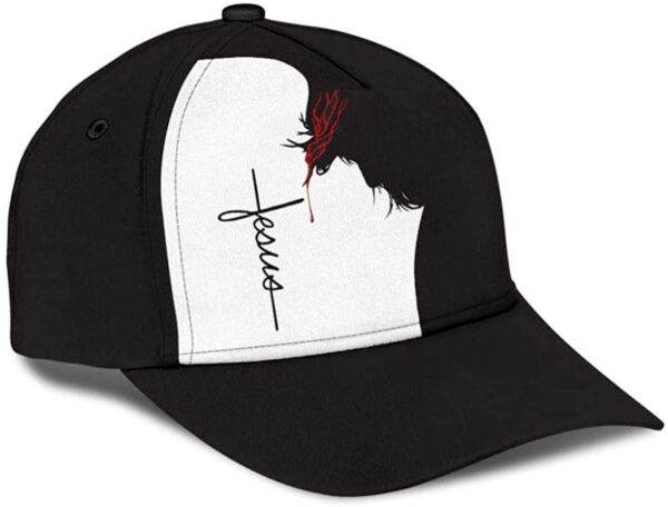 God Jesus Black and White Blood Style 3D Printed Unisex Hat Classic Caps Baseball Caps, Curved Snapback